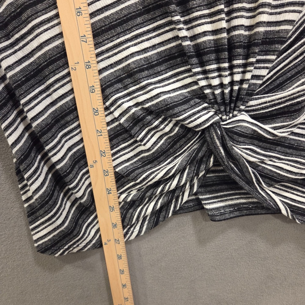 Jones New York Front Twist T Shirt Women's Size XL Striped Top‎ Casual Comfy - Picture 7 of 7